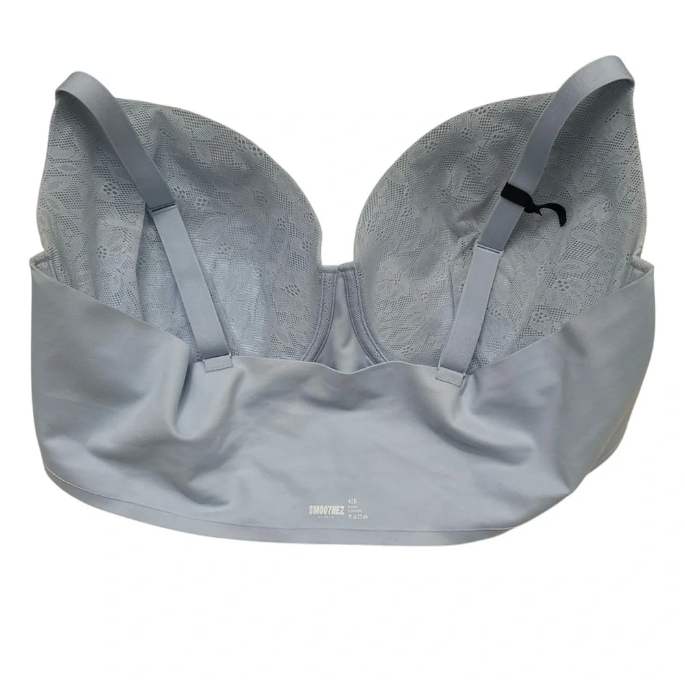 NWOT,Aerie Smoothez lace Sky Blue Women's Bra,Size 42 D